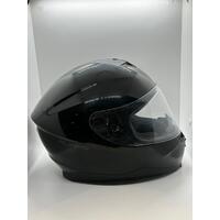 Rjays Dominator II Gloss Black Motorcycle Helmet Size Small 55-56cm and Dust Bag