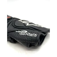 Alpinestars SP-2 v3 Leather Black White Motorcycle Gloves Size Medium