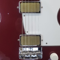 Harmony Rebel 6 String Electric Guitar Burgundy Dual Humbucker 
