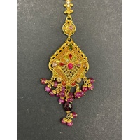 Ladies 21ct Yellow Gold Tikka Headpiece Pendant