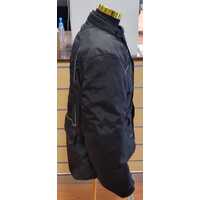 Torque Large Nylon Motorcycle Jacket and Pants Black Reflective and Padded