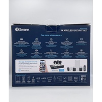 Swann AllSecure 4K Wireless Security Camera Kit NVR Tower Local Cloud Storage