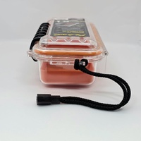 Plano 1450 Guide Series Waterproof Case Small Clear Orange Dry Box