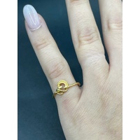 Ladies 21ct Yellow Gold Pattern Ring