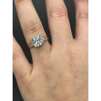 Ladies 9ct Yellow Gold Cubic Zirconia Ring