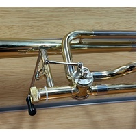 Huxley Straight Trombone Two Tone Colour with Case Gloves Oil Cloth and Strap