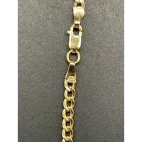 Unisex 9ct Yellow Gold Curb Link Necklace