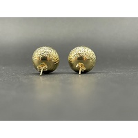 Ladies 18ct Yellow Gold Ball Stud Earrings