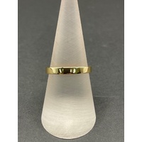 Unisex 18ct Yellow Gold Plain Band Ring