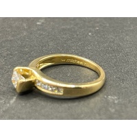 Ladies 18ct Yellow Gold Diamond Ring