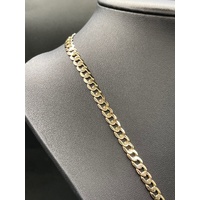 Unisex 9ct Yellow Gold Curb Link Necklace