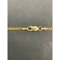 Unisex 18ct Yellow Gold Curb Link Necklace