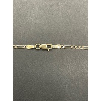 Ladies 9ct Yellow Gold Figaro Link Necklace & Dragonfly Pendant