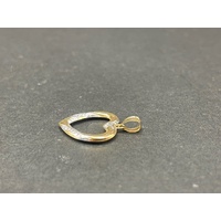 Ladies 9ct Two Tone Gold Heart Pendant