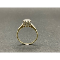 Ladies 9ct Yellow Gold Diamond Ring
