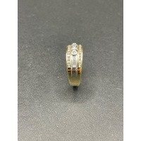Ladies 18ct Yellow Gold Diamond Ring