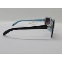 Tiffany & Co. TF4047B Black On Tiffany Blue Grey Gradient Ladies Sunglasses