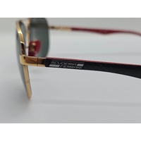 Ray-Ban RB8313M F008/71 61-13 Scuderia Ferrari Arista Gold Green Sunglasses