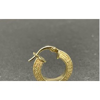Ladies 18ct Yellow Gold Huggie Hoop Earrings