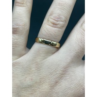 Unisex 18ct Yellow Gold Plain Band Ring