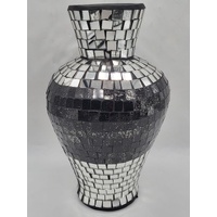 Mirror Tile Mosaic Vases 3 Piece Set 32cm 26cm 22cm