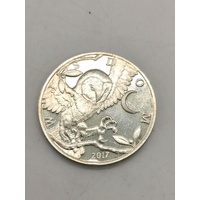 2017 Wisdom Owl 1 Troy Oz Silver Coin