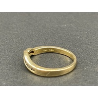Ladies 18ct Yellow Gold Cubic Zirconia Enhancer Ring