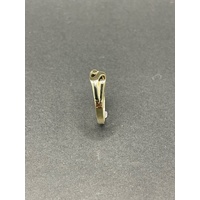 Unisex 9ct Yellow Gold Initial Letter S Ring