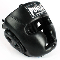 Punch Equipment AAA Grade Boxing Headgear Size Large Black