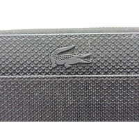 Lacoste Ladies Chantaco Zipped Matte Leather Wallet Noir
