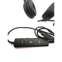 Yealink UH36-D Dual USB Wired Headset Black Silver