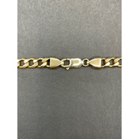 Mens 9ct Yellow Gold Curb Link Necklace