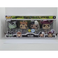 Funko Pop! Disney Villains Glow in the Dark 4 Pack Exclusive Vinyl Figures