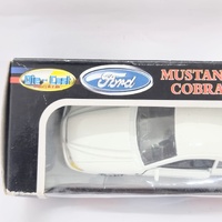 Ford Mustang Cobra 1:32 Diecast Car Model White Open Door Collectible