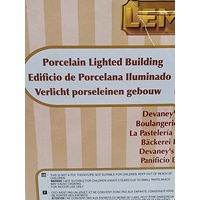 Lemax Christmas Village Devaneys Bakery Porcelain Lighted Building