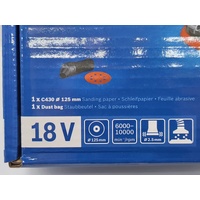 Bosch 18V Brushless 125mm Random Orbital Sander Skin Only GEX 18V-125 0601372241