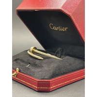 Genuine Cartier Ladies 18ct Yellow Gold Diamond Oval Bangle