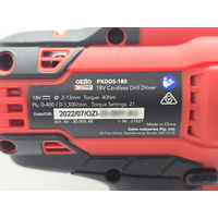 Ozito PXC PXDDS-180 18V 13mm Cordless Drill Driver 2.5Ah Battery and Charger