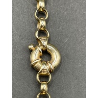 Ladies 9ct Yellow Gold Belcher Link Necklace