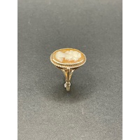 Ladies 9ct Yellow Gold Cameo Ring