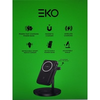 EKO 5 in 1 Wireless Charging Station with Detachable Wireless Power Bank