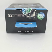 4Gamers PS5 Twin Controller Charging Dock with Play and Charge Cable