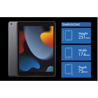 Apple iPad MK2K3X/A 9th Generation 10.2 Inch Retina Display 64GB WiFi Space Grey