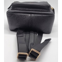 Coach Mini Charlie Backpack Black Pebble Leather