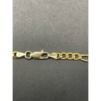 Unisex 18ct Yellow Gold Figaro Link Necklace