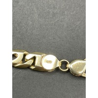 Men's 9ct Yellow Gold Double Birdseye/Anchor Link Necklace