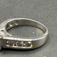 Ladies 14ct White Gold Diamond Ring