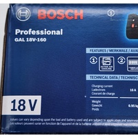 Bosch Professional GAL 18V-160 Li-ion Battery Charger with Active Air Cooling