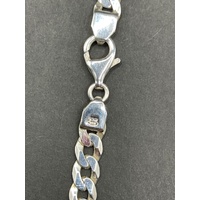 Mens 925 Sterling Silver Curb Link Necklace