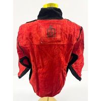 Elliotts BRWJXLG Big Red Leather Welders Jacket Size XL